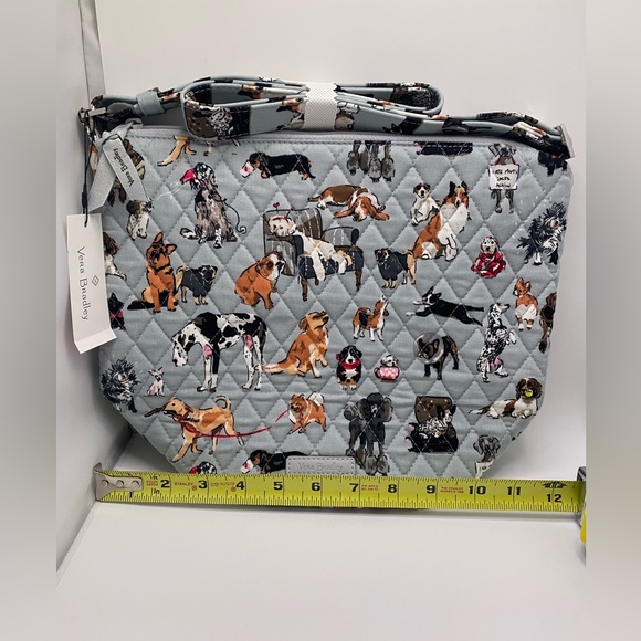 “Vera Bradley” Bucket Crossbody Bag in Cotton- (NWT) “Dog Show”Pattern - Picture 4 of 13